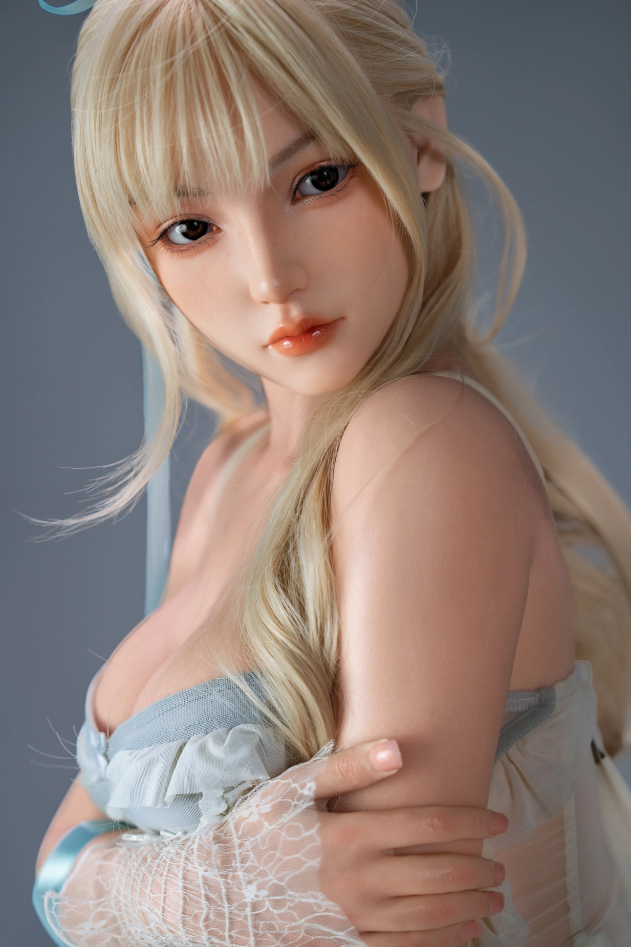 Elina｜5ft5/165cm D-cup 100% Silicone Master Piece Asian Curvy Blonde Sex Doll